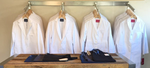 Lab Coats on Hangers